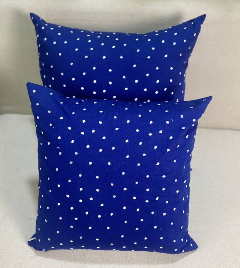 Spatial blue pillow