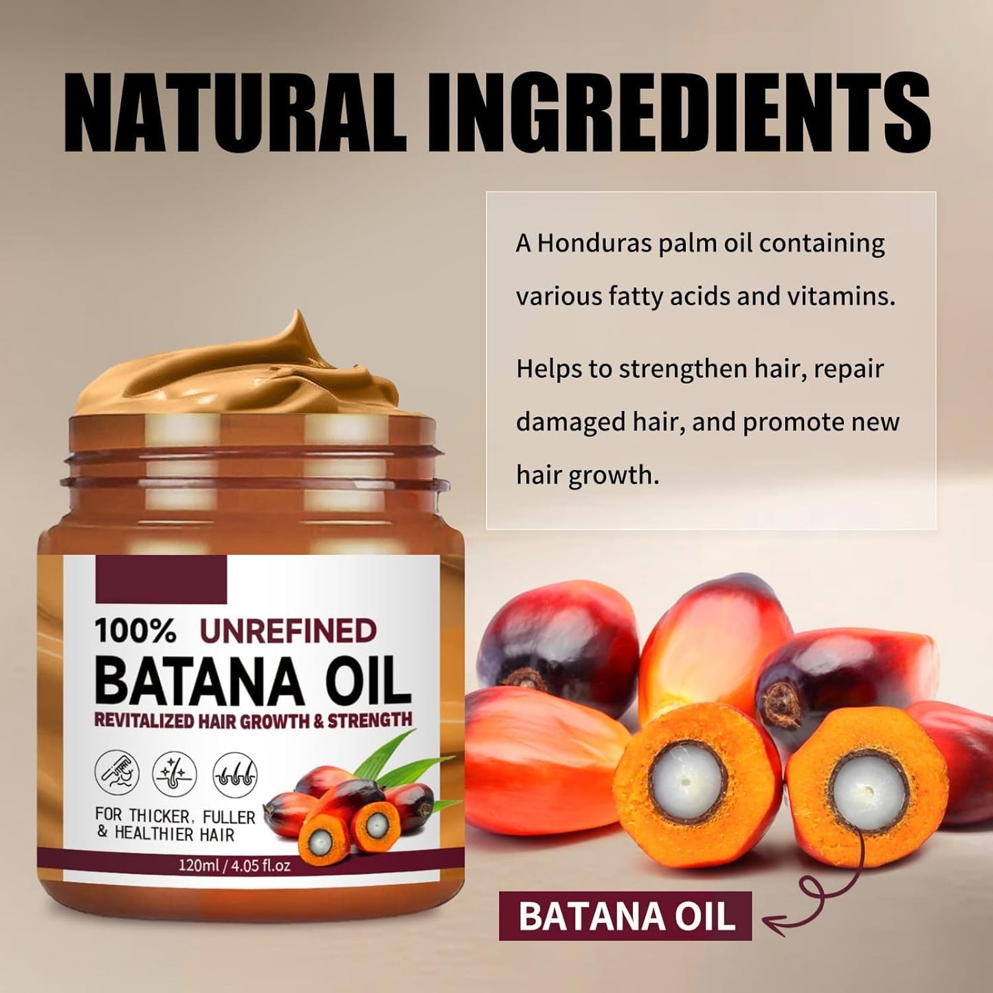 Batana Oil for Hair Growth 120g