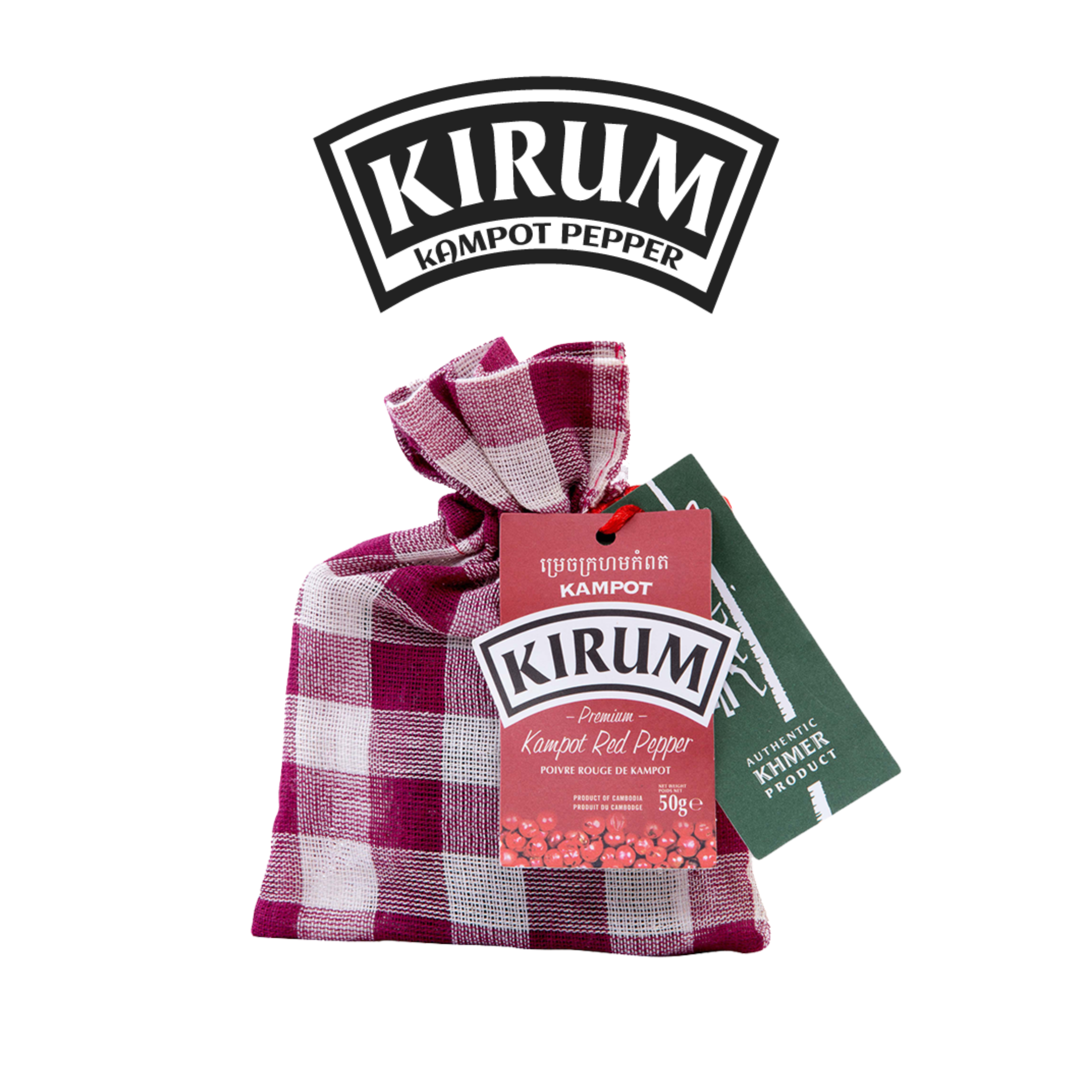 ORGANIC KAMPOT BLACK PEPPER KRAMA 50G