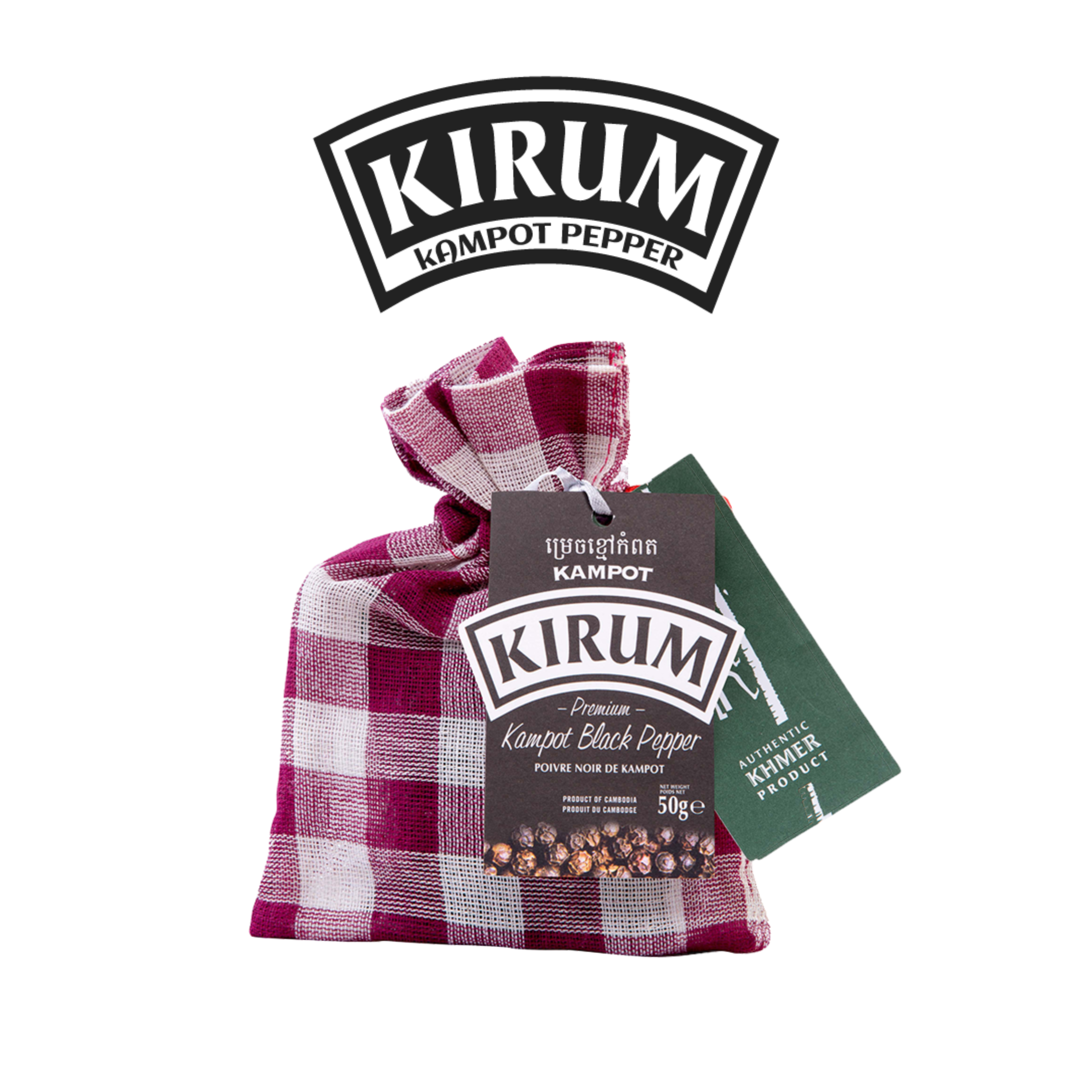 ORGANIC KAMPOT BLACK PEPPER KRAMA 50G