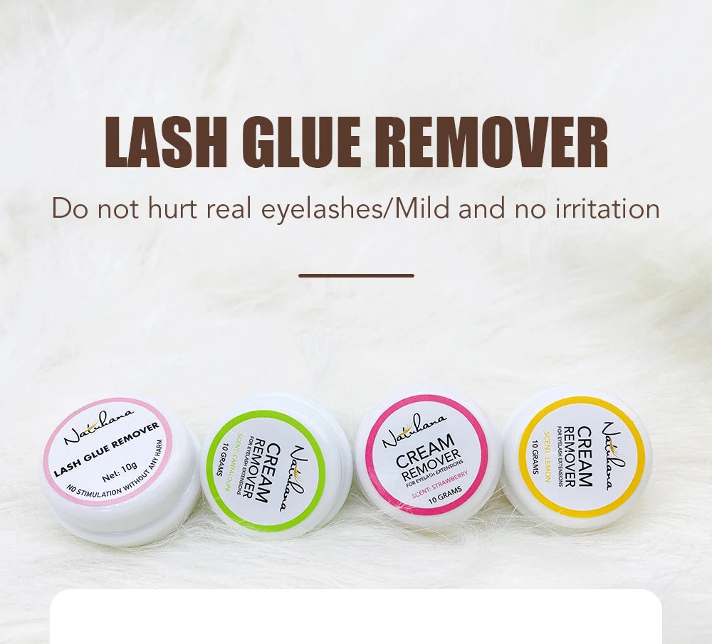 NATUHANA Eyelash Glue Remover Quick Unloading Adhesive Professional Cream Remover for Eyeslashes de pestaña Makeup Tools