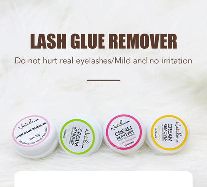 NATUHANA Eyelash Glue Remover Quick Unloading Adhesive Professional Cream Remover for Eyeslashes de pestaña Makeup Tools