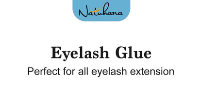 NATUHANA 5ml 1 Second Fast Drying Strong False Eye Lash Extension Glue Adhesive Retention 5-7 Weeks Low Smell Mink Eyelash Glue.