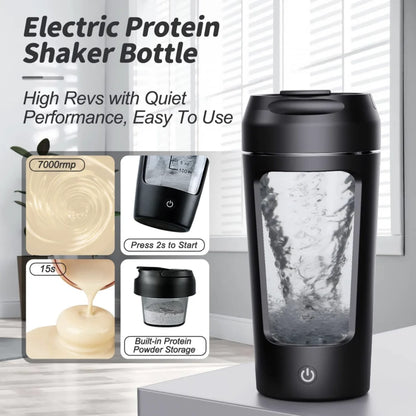 650ml USB Electric Portable Whey Protein  Shaker bottle  Fully Automatic