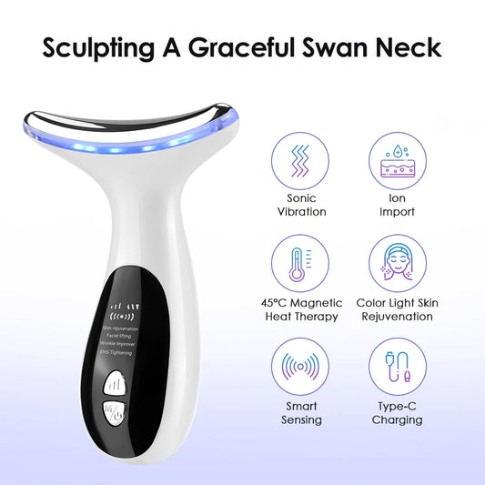 Face Neck Lifting Beauty Device Rejuvenation Anti Wrinkle Massager