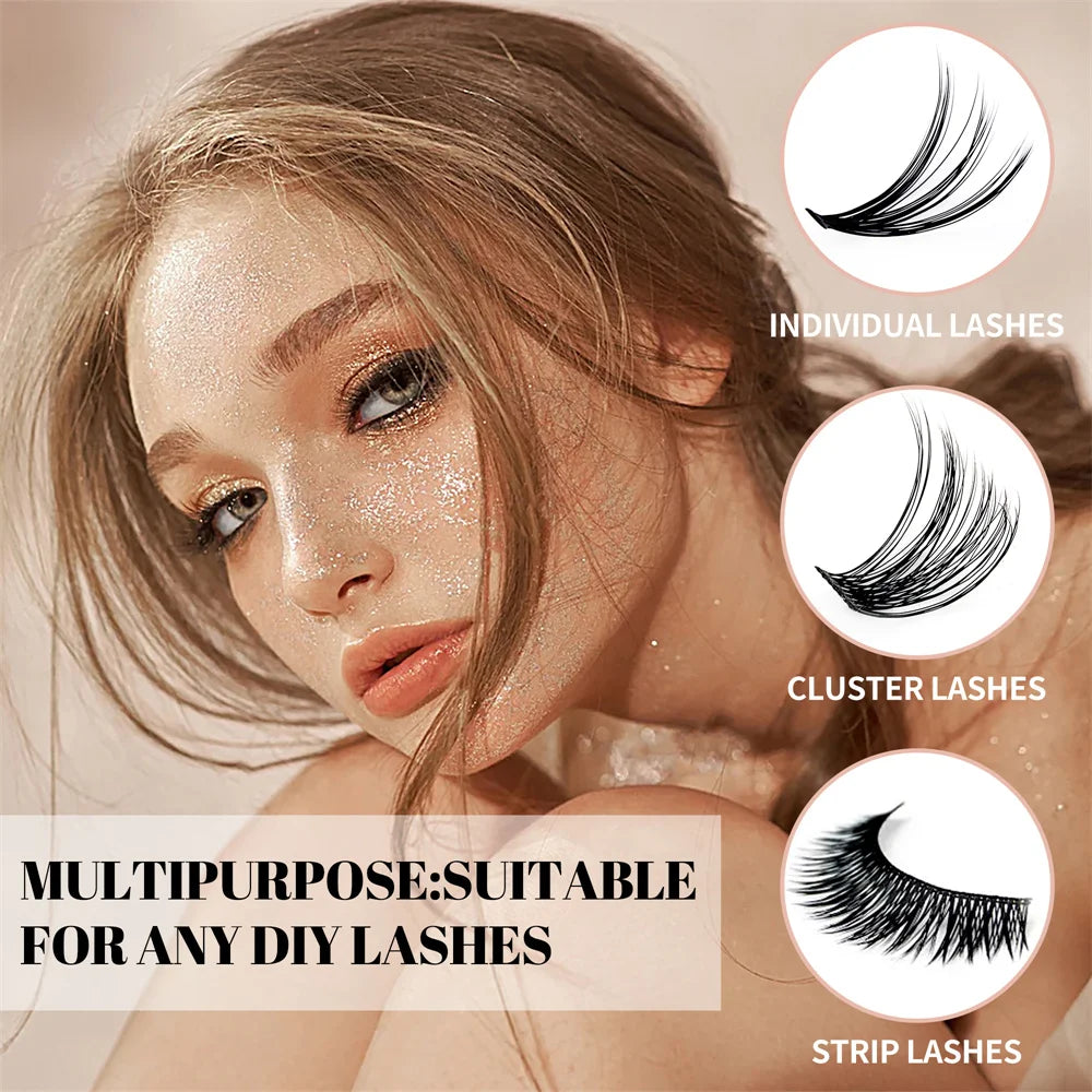 GEMERRY 10ml 2in1 Lash Bond & Seal Cluster Lash Glue for DIY Eyelash Extension Long Retention Waterproof Glue for Lash Clusters