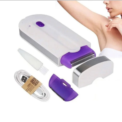 Professional Painless Hair Removal Kit Laser Touch Epilator USB Rechargeable Women Body Face Leg Bikini Hand Shaver Hair Remover