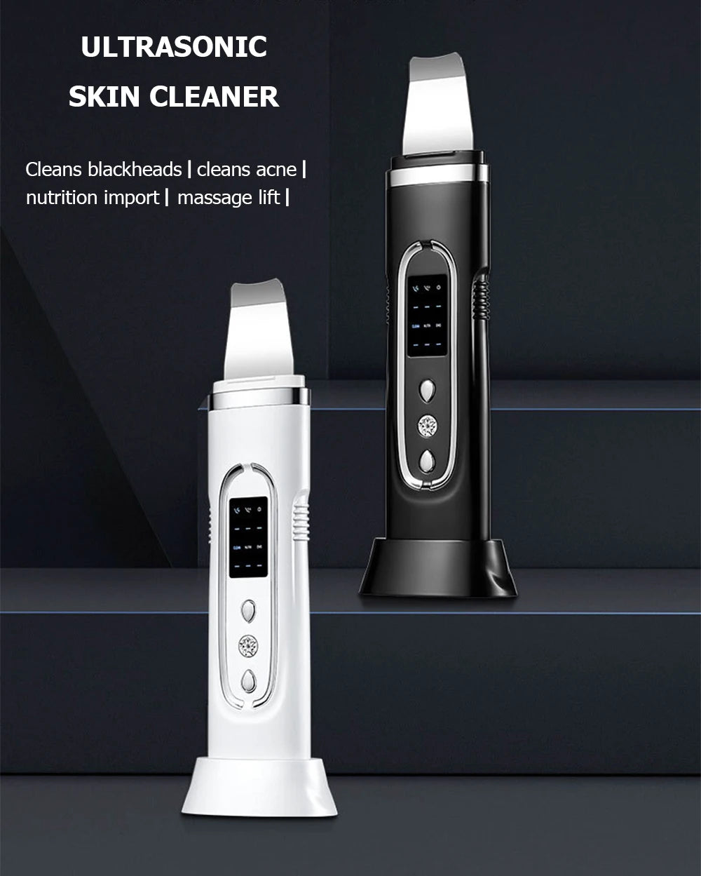 Ultrasonic Pore Deep Cleanser Acne Blackhead Remover Device