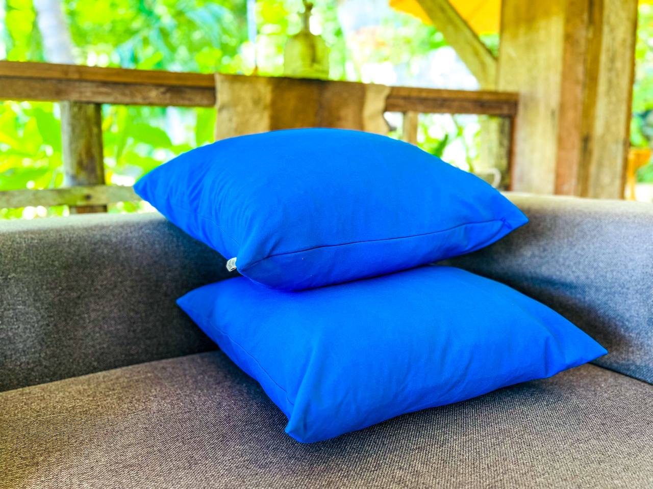 Royal blue pillow