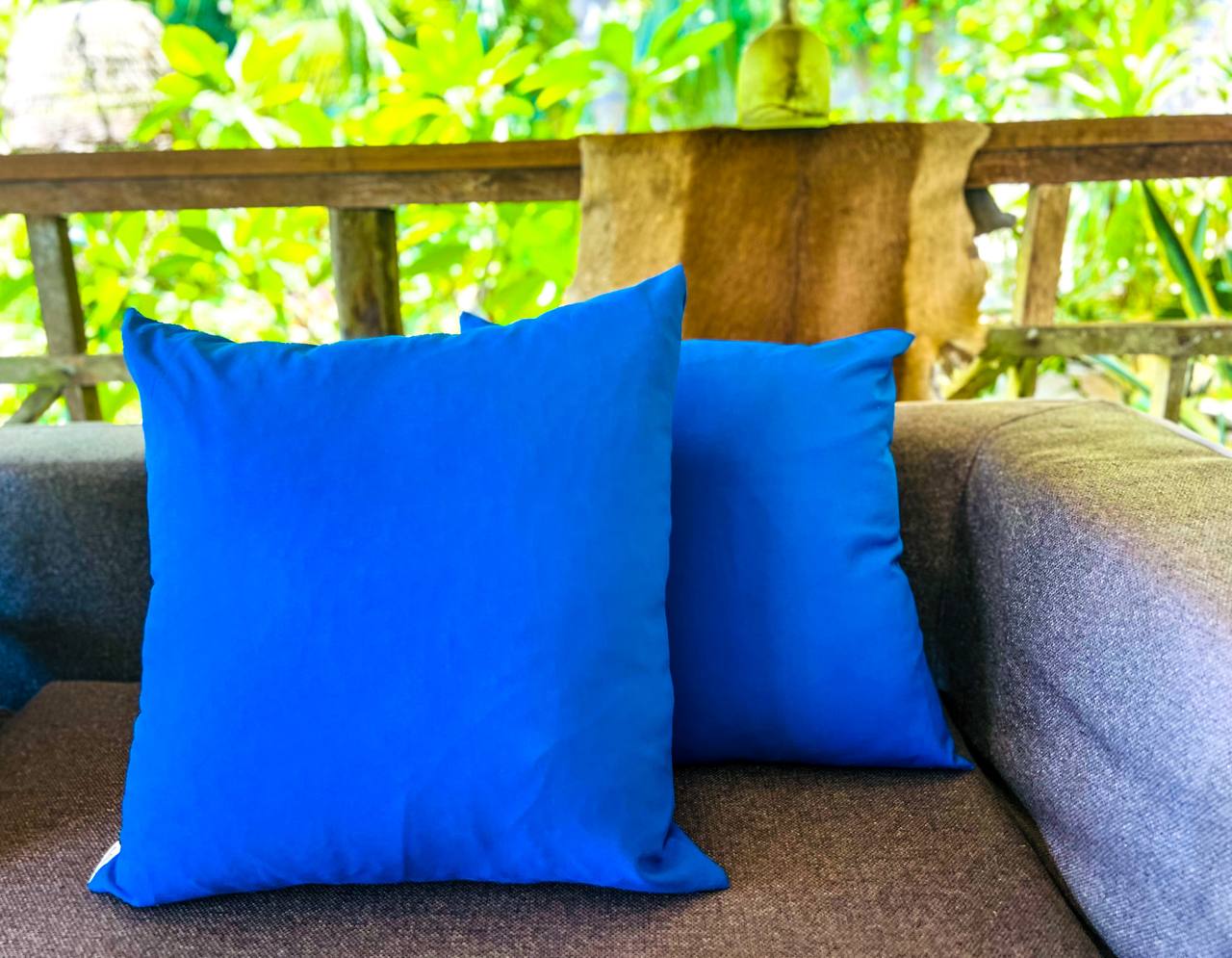 Royal blue pillow