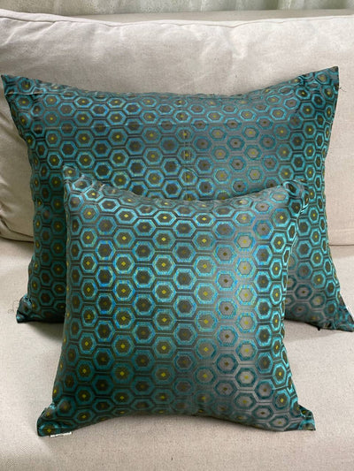 Green pattern pillow
