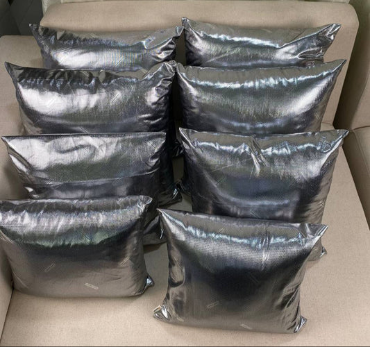 Disco silver pillow