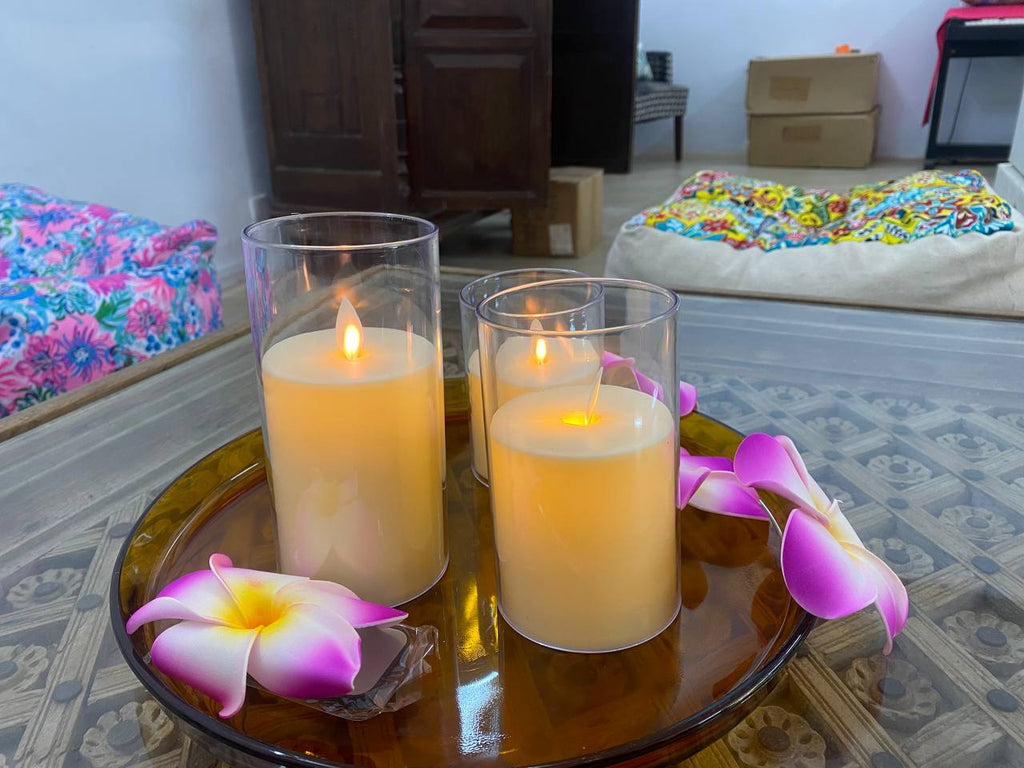 LED soft flame candle remote