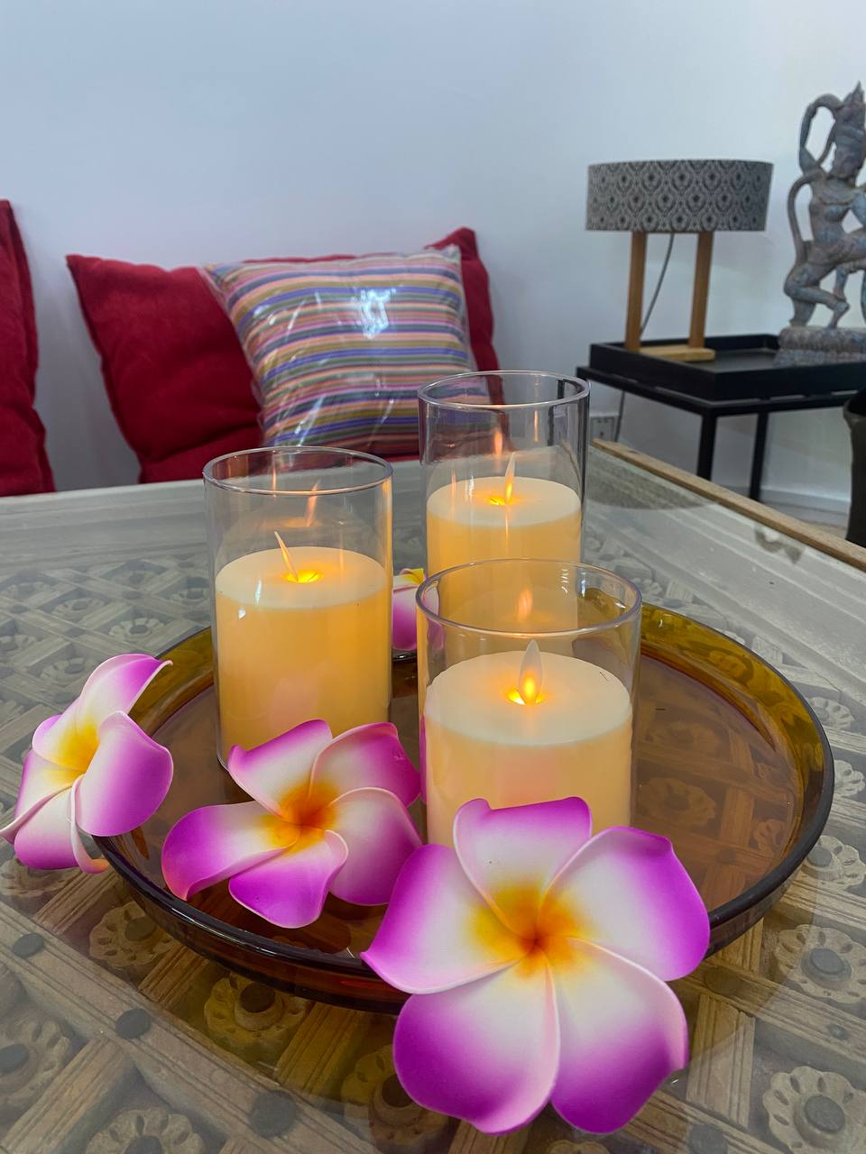 LED soft flame candle remote