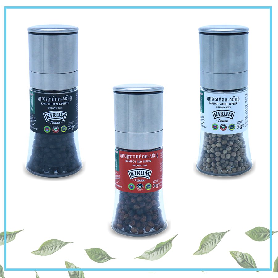 Premium Kampot Pepper Grinder - 30g