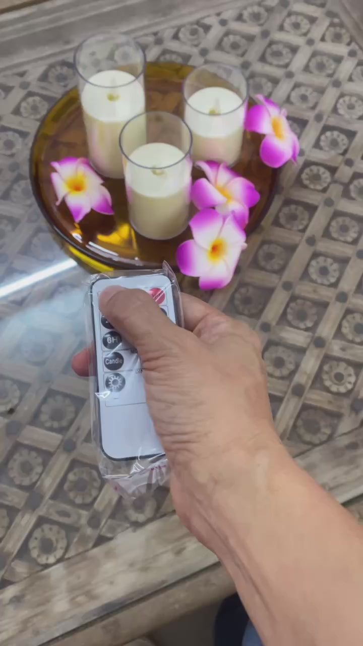 LED soft flame candle remote